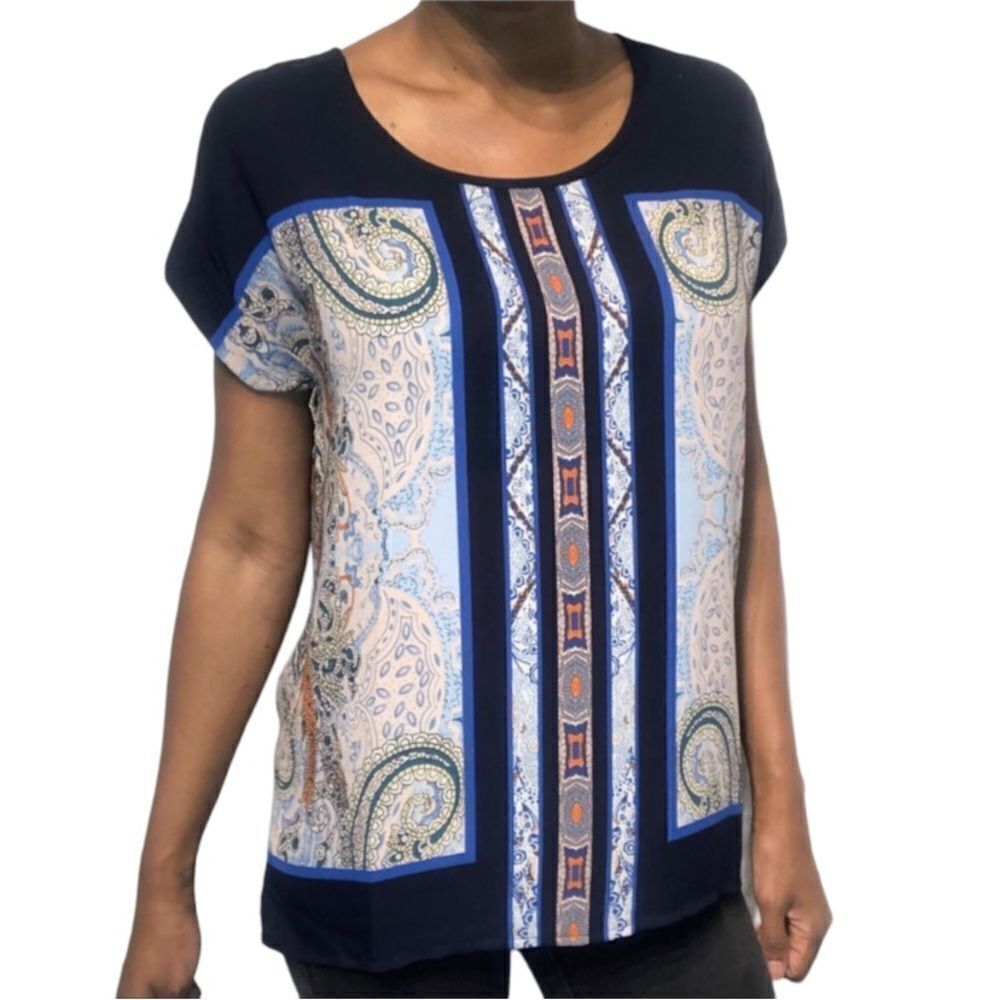Artisan NY Paisley Boho Blouse Size S